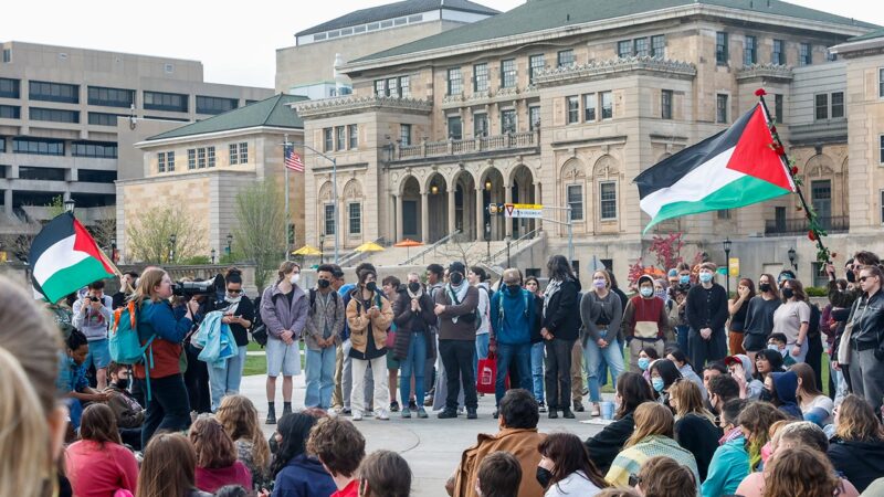 Violent imagery appears near University of Wisconsin-Madison campus