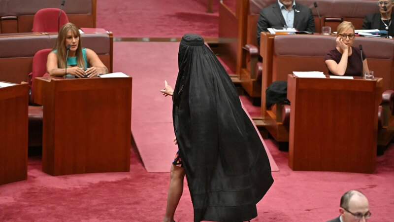 Australia Parliament in turmoil as Pauline Hanson wears burqa in Senate