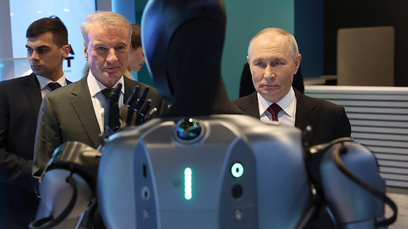 Putin calls Russian robot ‘very beautiful’ after dance performance