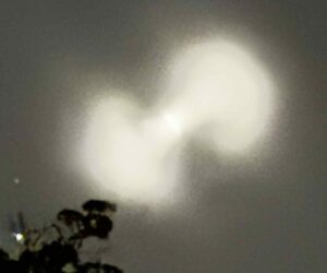 Police helicopter forced to dive after unidentified objects at RAF base