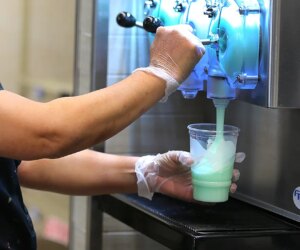 Taco Bell turns Mountain Dew Baja Blast soda into electric-blue pie