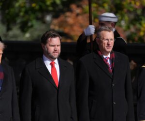 Trump lays wreath at Tomb of the Unknown Soldier at Arlington National Cemetery on Veterans Day