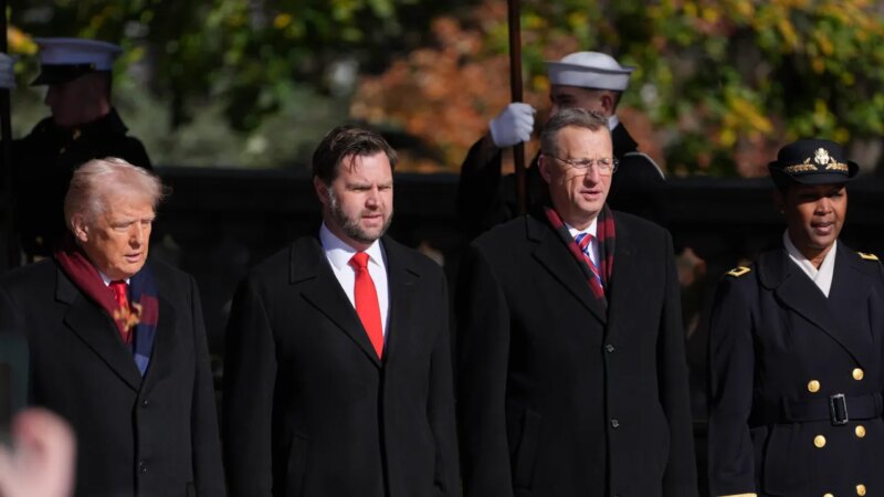 Trump lays wreath at Tomb of the Unknown Soldier at Arlington National Cemetery on Veterans Day